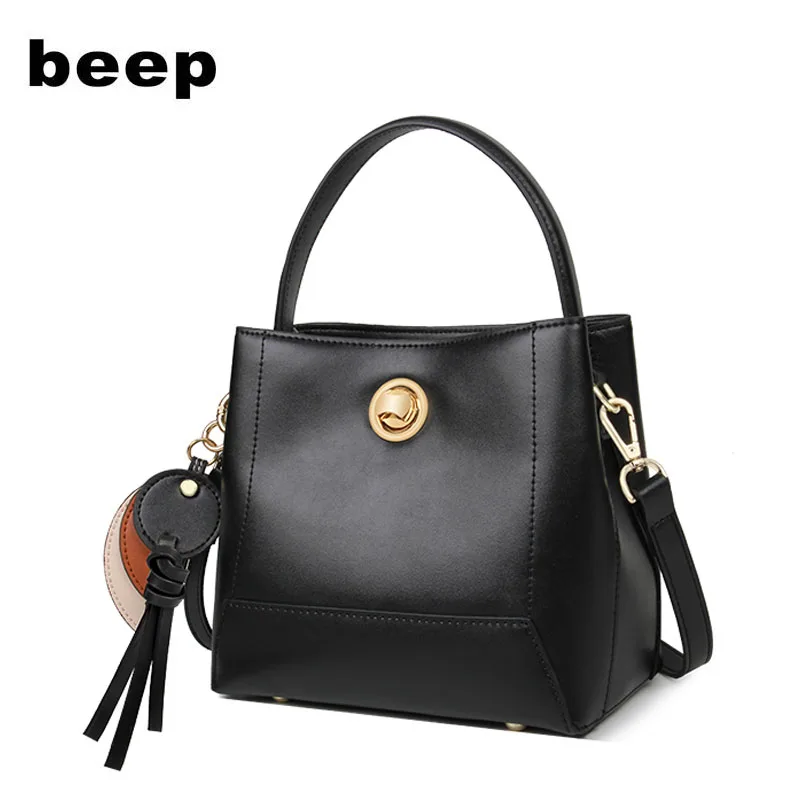 

Beep 2019 New Superior cowhide fashion designer women Leather bag Simple fashion bag women leather shoulder bag women's bag