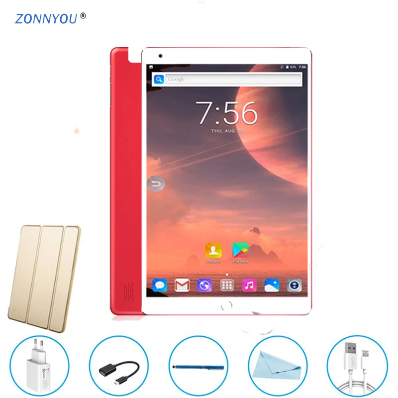 

New System 10.1 inch Tablet PC 3G Phone Call Android 8.1 4GB/64GB Octa Core Support GPS Wi-Fi Bluetooth PC +Luxury Package
