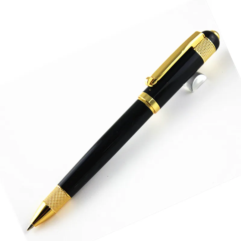 MONTE MOUNT Luxury Black Gold Clip Ballpoint Pen Stationery Executive
