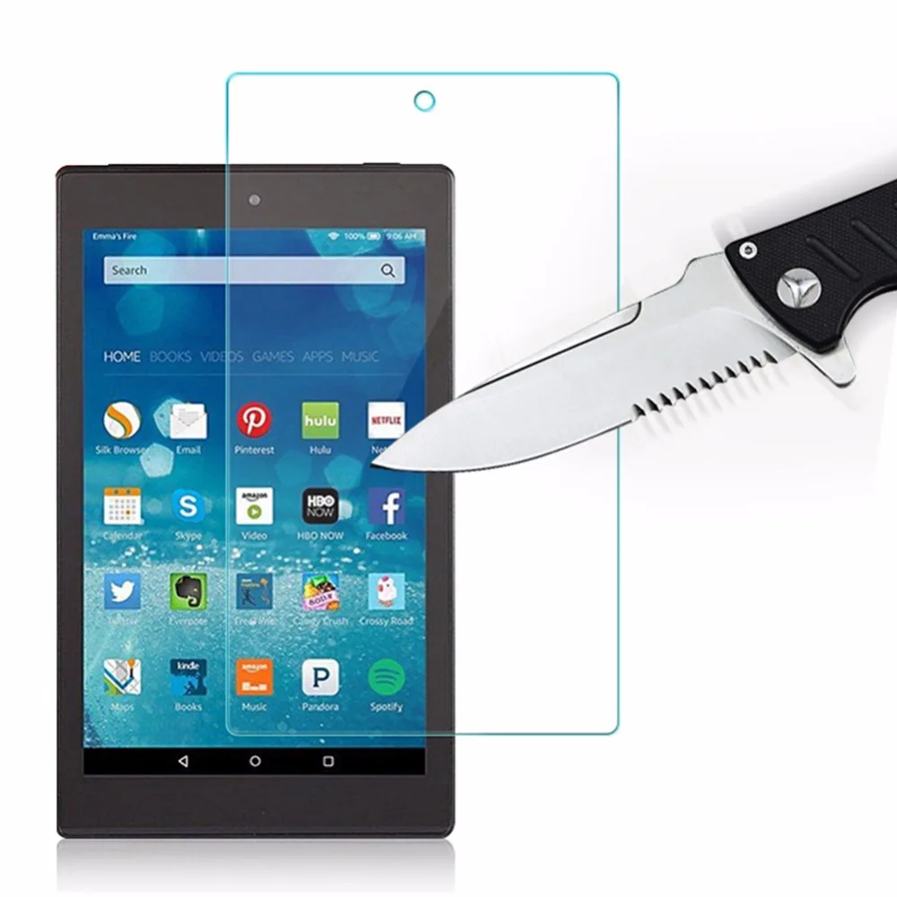 For Amazon Kindle Fire HD 8 (5/6/7th Gen released in 2015/2016/2017) 8" Tablet Premium 0.26mm