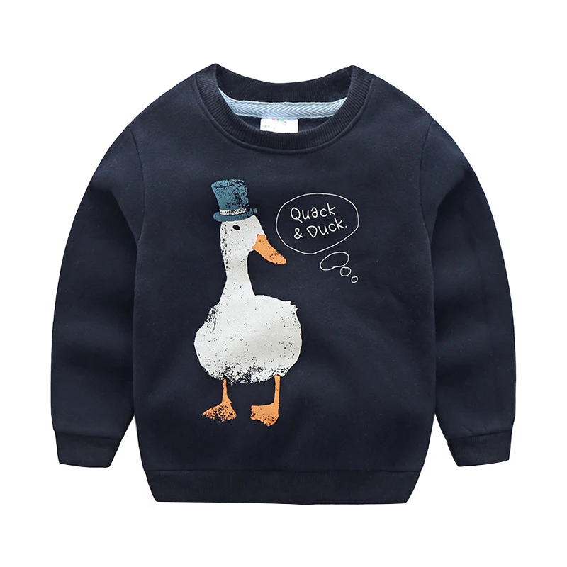 Billige 2018 frühling Herbst Korea Stil 2 10 Jahre Alte Kinder Geburtstag Geschenk Langarm Cartoon Animal Print Kinder Baby junge Sweatshirt