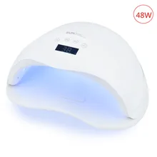 Sun5 Plus Сушилка для ногтей 48 Вт Светодиодный УФ двойная лампа для ногтей Гель-лак для ногтей полировальная машина для маникюра салон инфракрасный автоматический датчик
