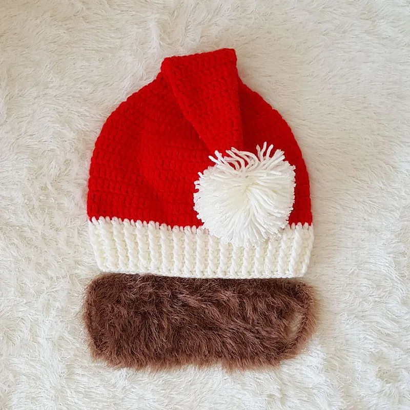 Мода Санта-Клаус Cap Косплей Red Hat Белый Коричневый борода аксессуар для лица с Рождеством Христовым Hat для рождественской вечеринки год украшения - Цвет: Насыщенный сапфировый