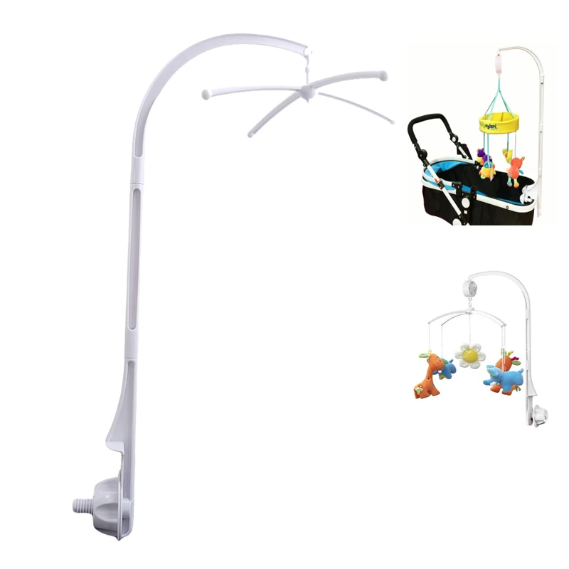 

72CM Baby Toys White Rattles Bracket Set Baby Crib Mobile Bed Bell Toy Holder Arm Bracket Wind-up Music Box Mobile Free Shipping