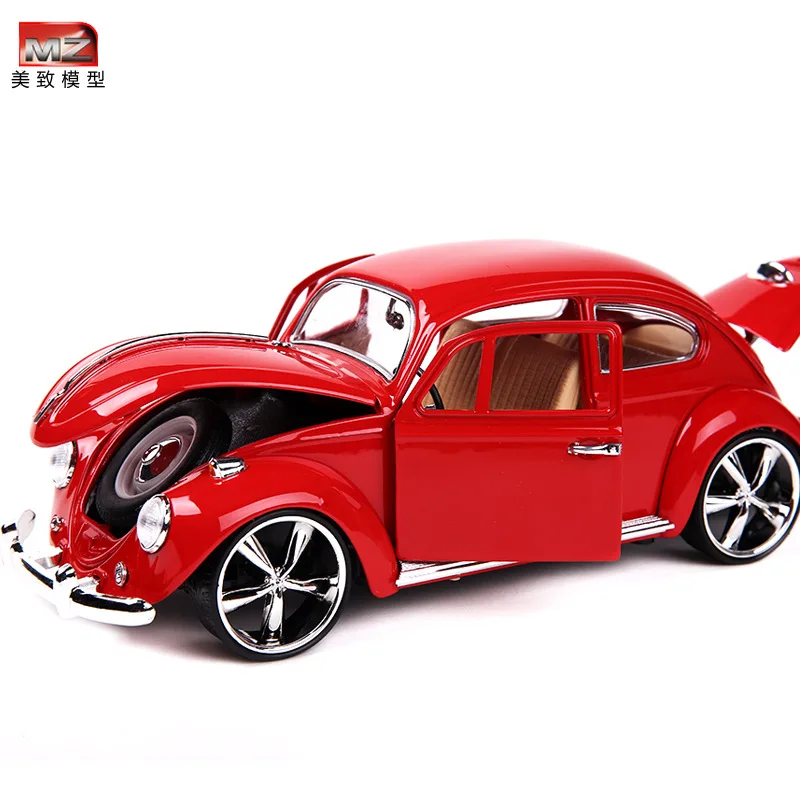 Tanie MZ 118 ze stopu retro classic Beetle samochód Model Mini samochody zabawkowe wystrój stołu Model 2010A
