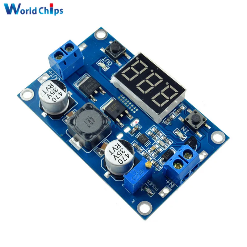 

DC-DC 100W LTC1871 3-35V to 3.5~35V Booster Step up Module Power Voltage Regulated With LED Voltmeter