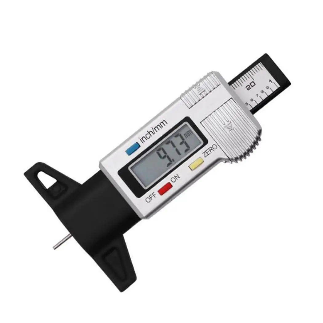 

Digital Depth Gauge LCD Tire Tread Gauge for SR44 / LR44, 1.5 V(not included) Car Tire Measurer Tyre Tester