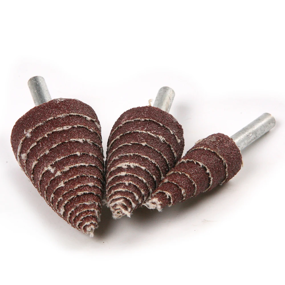 

New 4Pcs 6mm Handle Polishing Wheel Deburring Abrasive Sandpaper Sanding Polishing Grinding Flap Wheel Disc 16/25/30mm choice