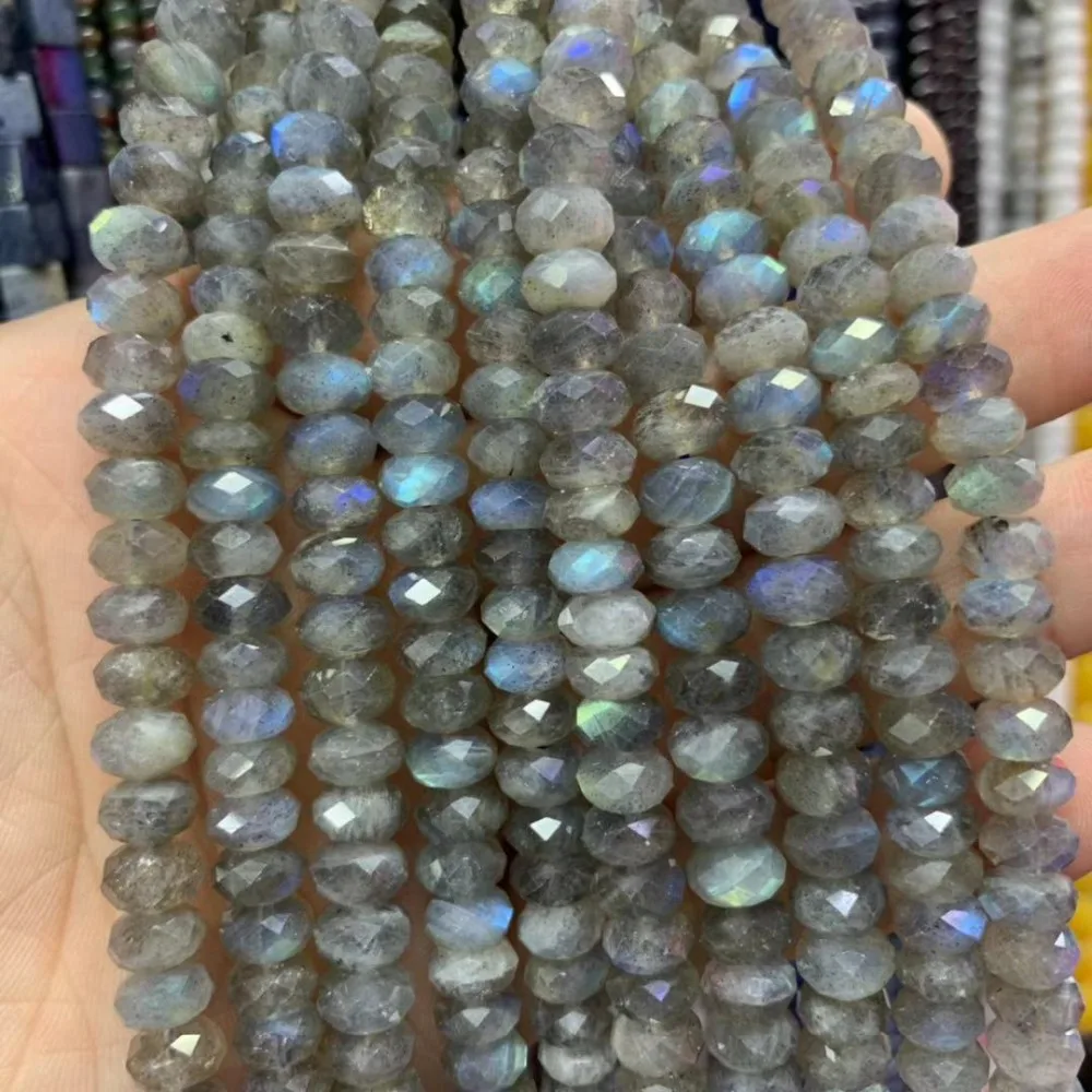 

labradorite stone beads natural gemstone beads DIY loose spacer beads for jewelry making strand 15" wholesale !