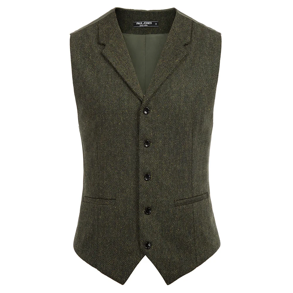 

Men tops spring fall Stylish Casual Single Breasted Notch Lapel Handkerchief Hem office work business party evening Vest Coat