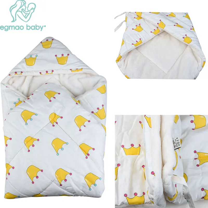 EGMAO BABY INS Style Autumn Winter Baby Swaddle Wrap Soft Envelope For