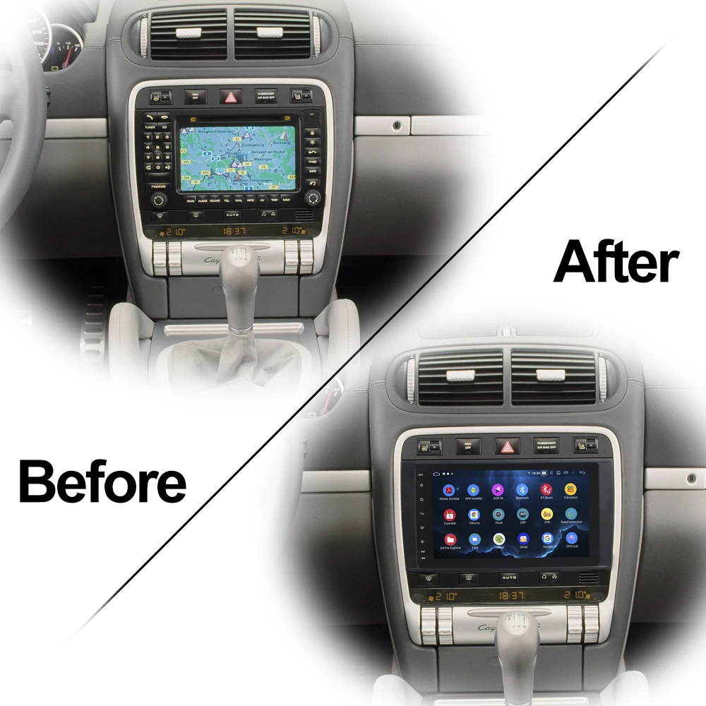 Flash Deal Owtosin Car Radio Multimedia Video Player Navigation GPS Android 9.0 For Porsche Cayenne 2003-2010 Car 4GB RAM 32GB ROM 2