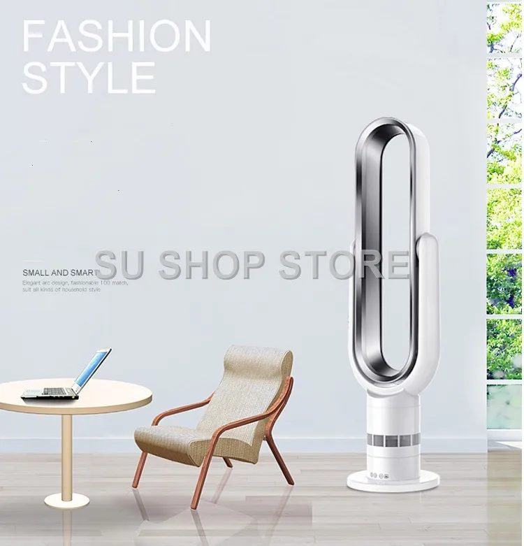 Newest Remote Control Bladeless Cooling Fan 220V Ultra-quiet Electric Fan Air Purifier Top Quality Appointment 1-9H