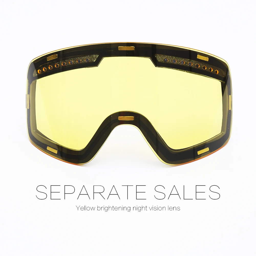 Магнитные лыжные очки, бренд, двухслойные, UV400, анти-туман, большая Лыжная маска, очки для катания на лыжах, для мужчин и женщин, очки для сноуборда