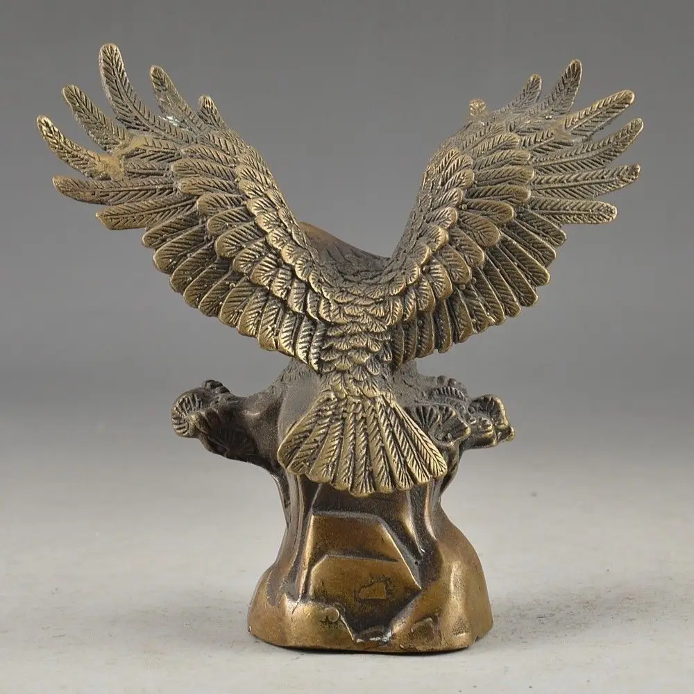 ВЕЛИКОЛЕПНЫЙ РУЧНОЙ РАБОТЫ СТАРЫЙ КОВАНЫЕ BeautifulBRASS ЛАКИ СТАТУЯ ОРЕЛ КОЛЛЕКЦИОННЫЕ ДЕКОР