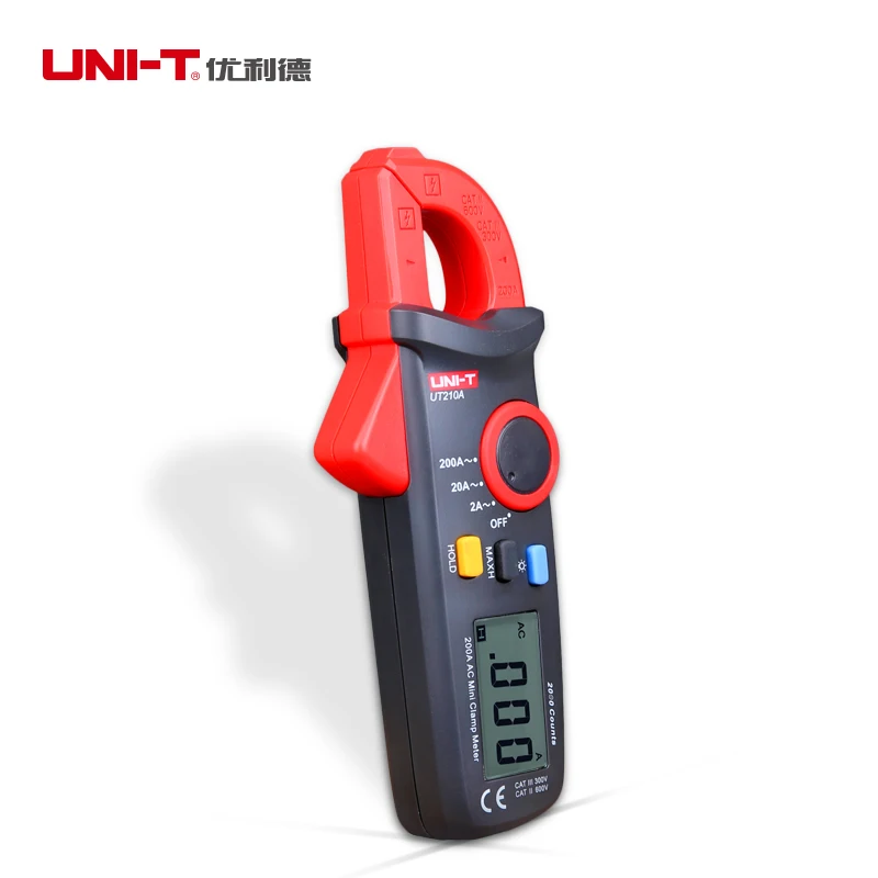 

Uni-t UT210C 200A Digital grampo multimetro RMS verdadeiro amperimetro voltimetro resistencia capacitancia C / F temperatura
