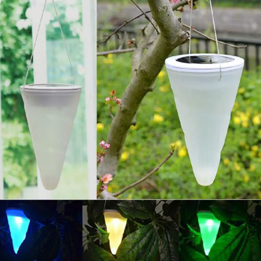 Solar Power light Wind Spinner LED Light Outdoor Garden Courtyard
