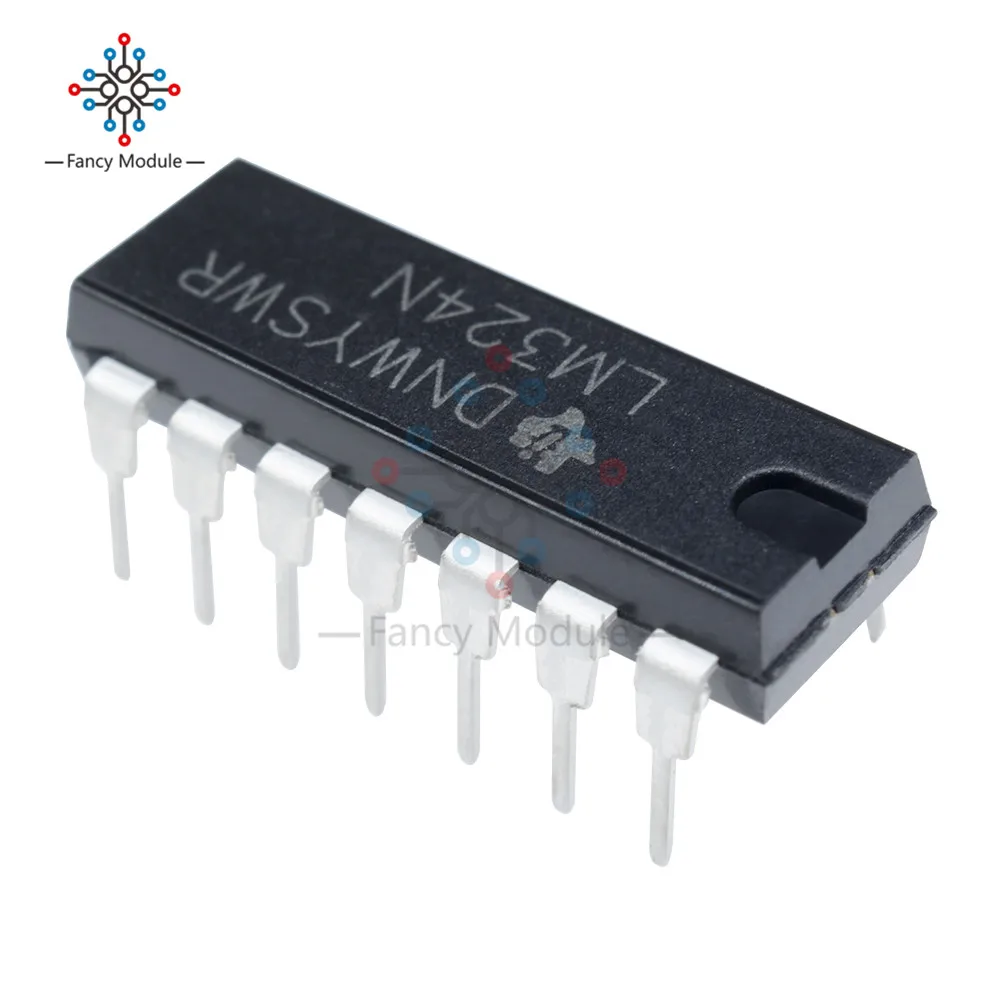 10 шт. LM324N LM324 DIP 14 TI Чип малой мощности Quad Op Amp IC|chip|chip icchip power |