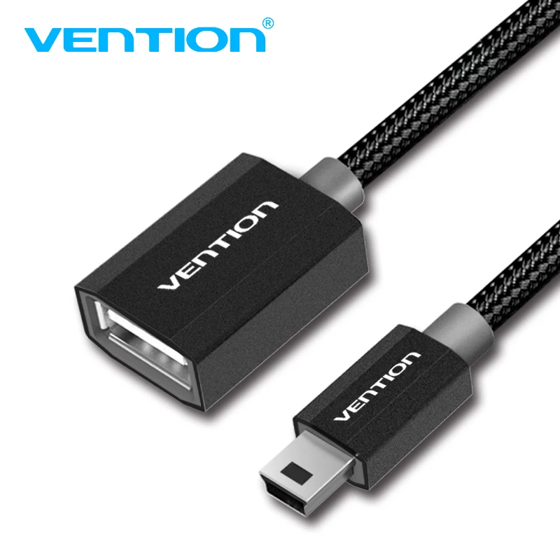 

Vention Mini USB 2.0 OTG Cable Adapter Cable Mini USB2.0 480Mbps Male To Female OTG Cable 25cm for Cellular Phones MP3/4 Player