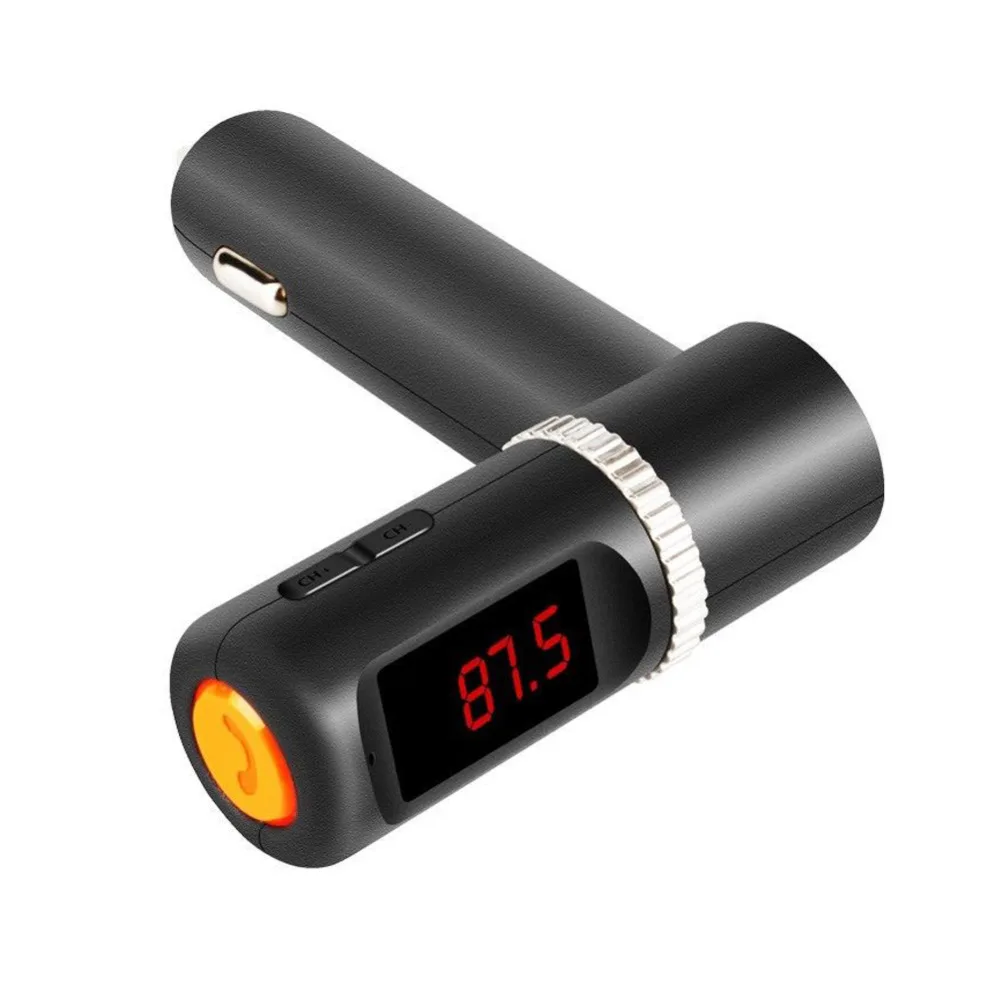 

Car Cigarette Charger FM Transmitter Bluetooth Music Receiver Car MP3 Player FM Translator Built-in microphone makes hands-free