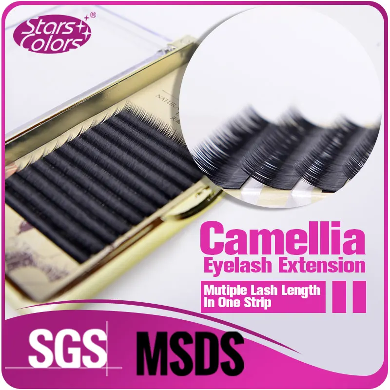 

Free shipping 20 trays 11 lines Super soft eyelash 0.07mm thickness Silk Mink 3 differnt length in one strip Charming eye lashes
