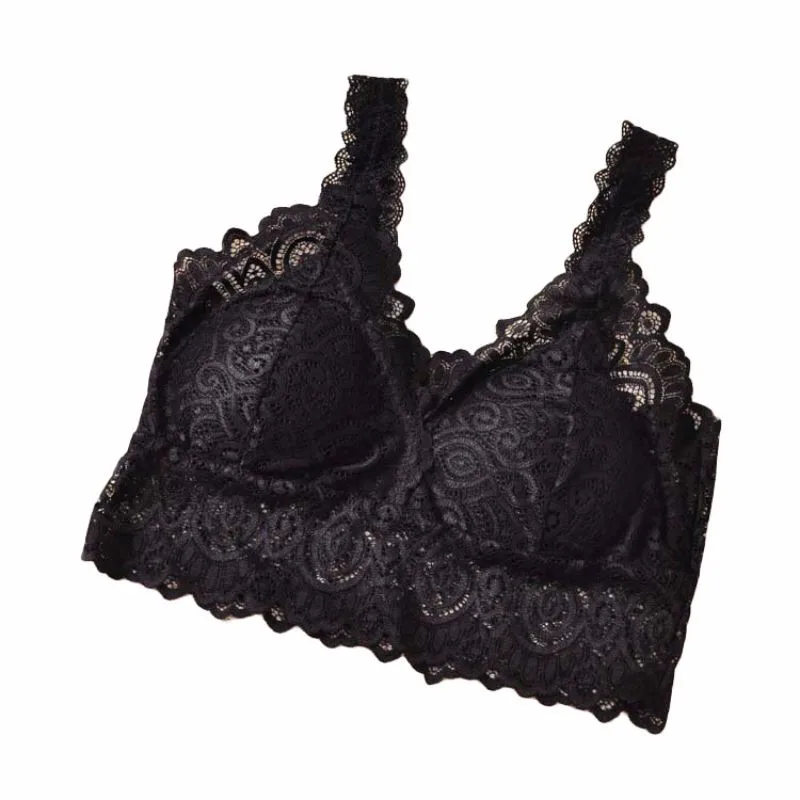 Сексуальный вязаный крючком женский кружевной топ бюстгальтер без косточек бюстгальтер бюстье укороченный Топ Цветочный Cami нижнее белье