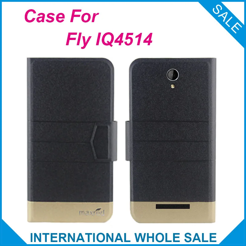 Кожаный чехол-книжка для Fly IQ4514 Quad EVO Tech 4 5 цветов | Мобильные телефоны и аксессуары