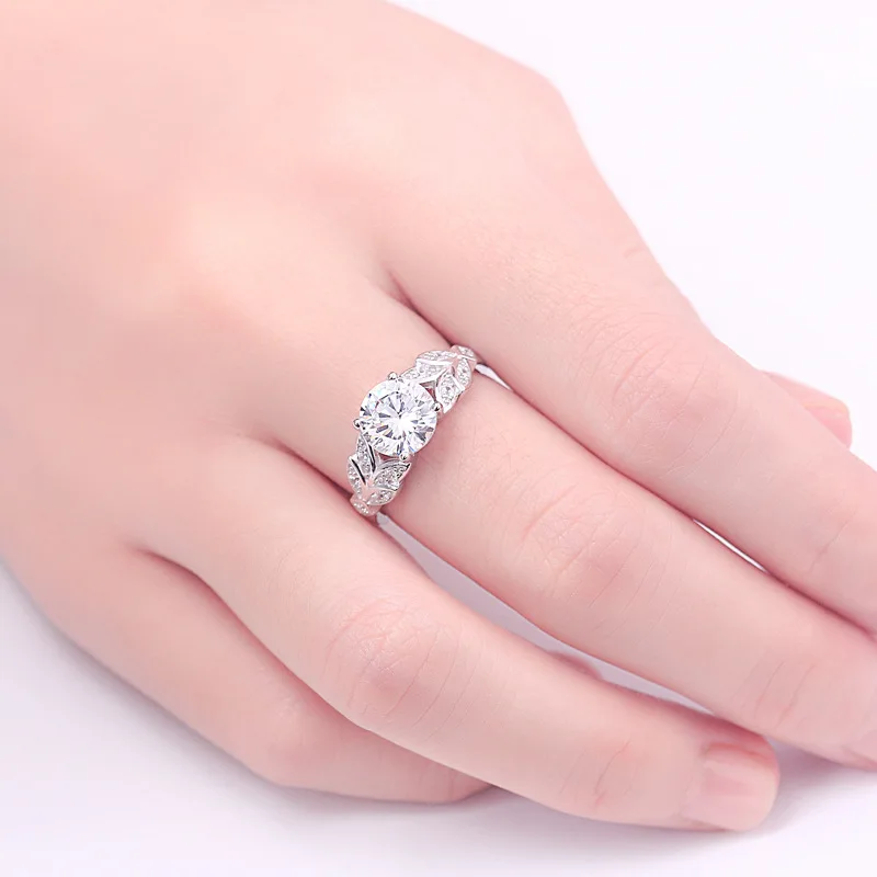 Тиндлин персонализированные индийские украшения 1 5 ct true серебряное кольцо 925 shine