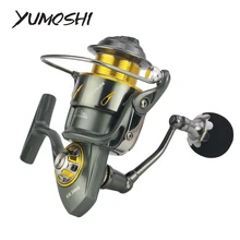 YUMOSHI Рыболовная катушка RK5000/6000/7000/8000/9000 металлический углеродных тормозов 5,3: 1 Шестерни отношение Anti морской 14BB без Gap Pesca