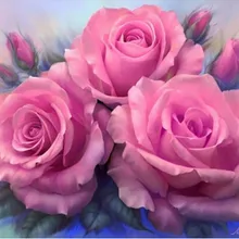 На заказ алмазная живопись eigen foto Розовые розы Мандала алмазная живопись фильмы полный квадратный/круглый дом птица балет подарки