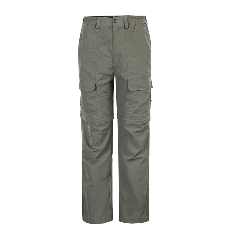 Deportes al aire libre pantalones largos para los hombres de secado rápido impermeable Camping senderismo Trekking pantalones de lluvia hombre cubierta de la lluvia de pesca Pantalones