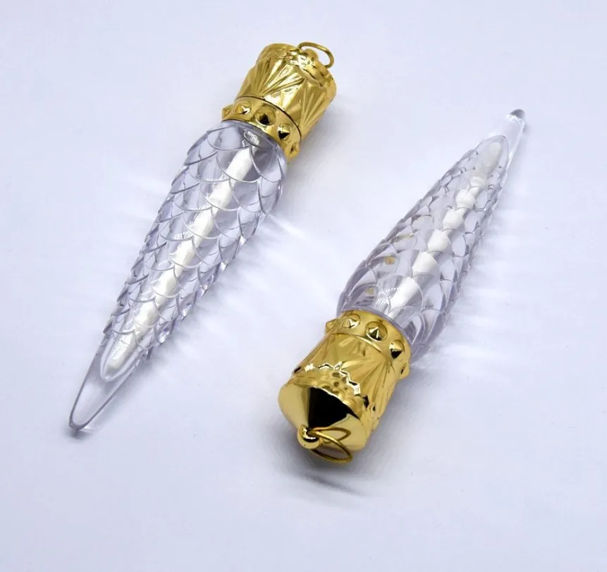 

30/50PCS Clear 5ml Wands Shape Empty Lipgloss Tube, DIY Creown Lipstick Storage Bottle,Professional Women Lip Beauty Makeup Tool