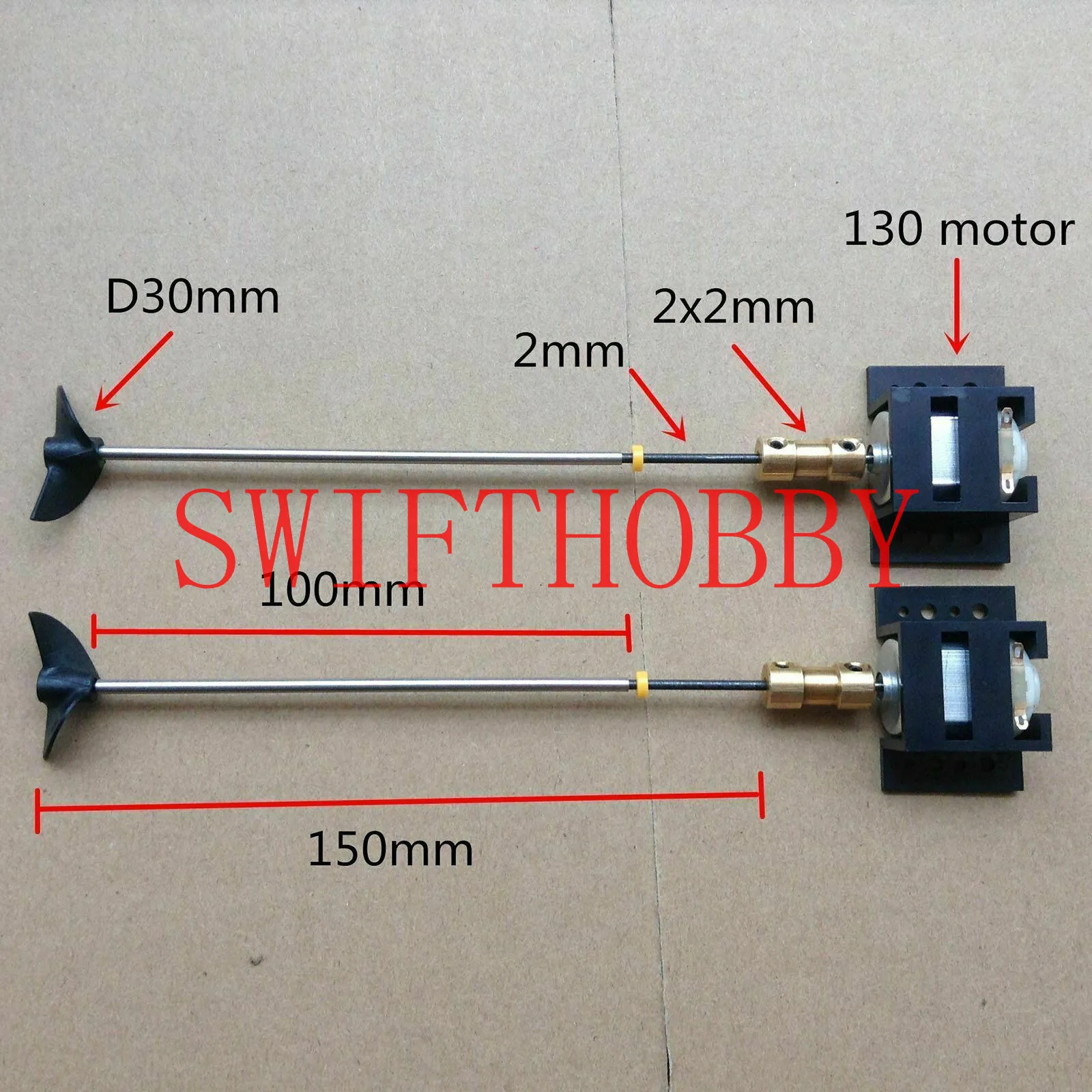 Двойной мотор RC лодка Мотор привод 130 мотор 15 см вал пропеллеры DIY модель корабля