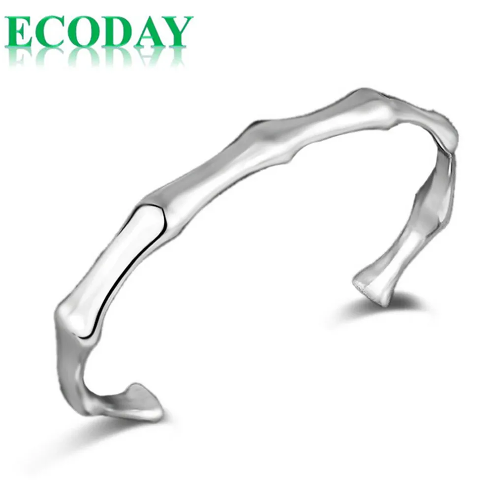 

ECODAY Love Bracelet Women Silver Plated Bangle Jewelry Cuff Bracelets Pulseras brazalete mujer