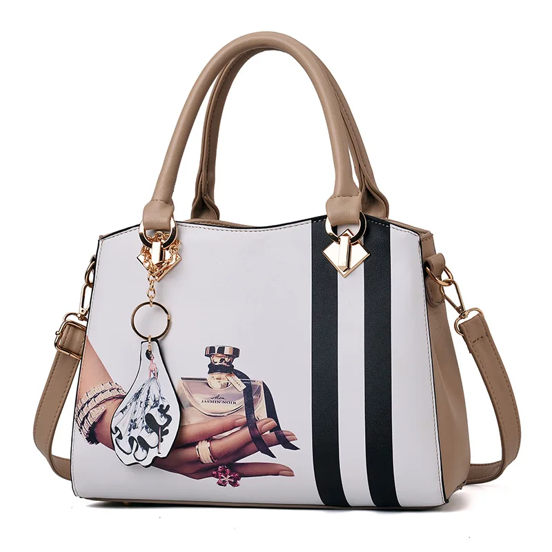 Women Leather Handbag Female Printing Crossbody Shoulder Bags Ladies Top-Handle Tote Bolsa Messenger Bag Purse Sac A Main SS7231 (3)