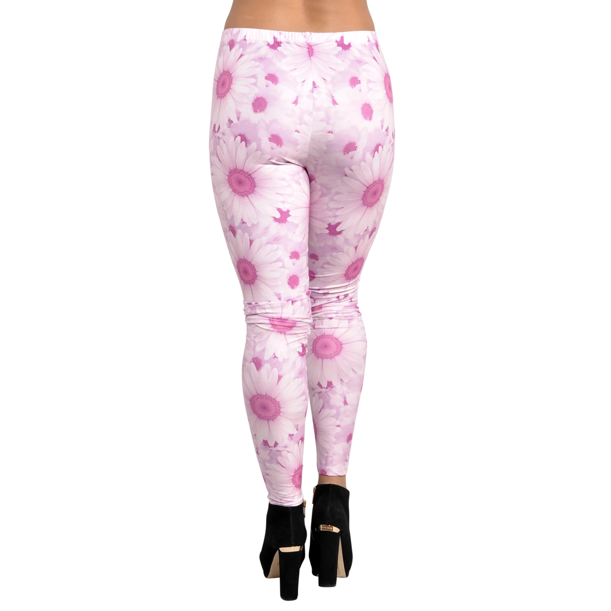 Women's Sunflower Leggings Pink (2)