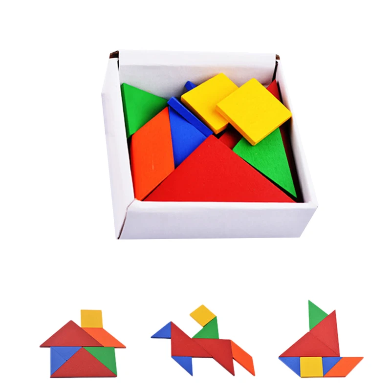 32 штук Цветной Детская Пазлы деревянный детский образовательные подарки творческие Обучающие игрушки детские головоломки
