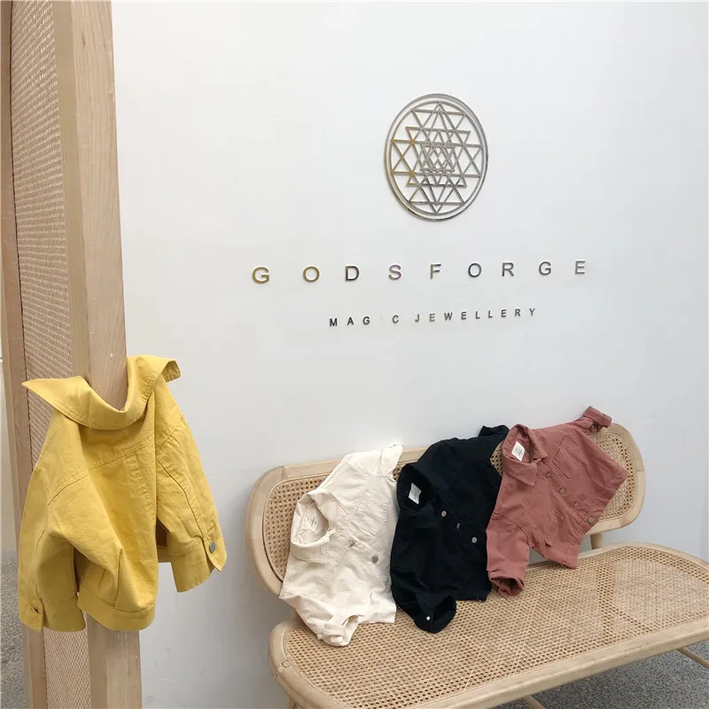 

2019 Korean Style Girls Boys Cotton Coat Autumn Baby Kids Girls Jacket 1-6 years