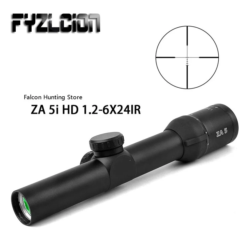 

Hunting Optical Sight 1.2-6X24 IR Compact Rifle Scope Glass Etched Illuminated Reticle Long Eye RifleScopes