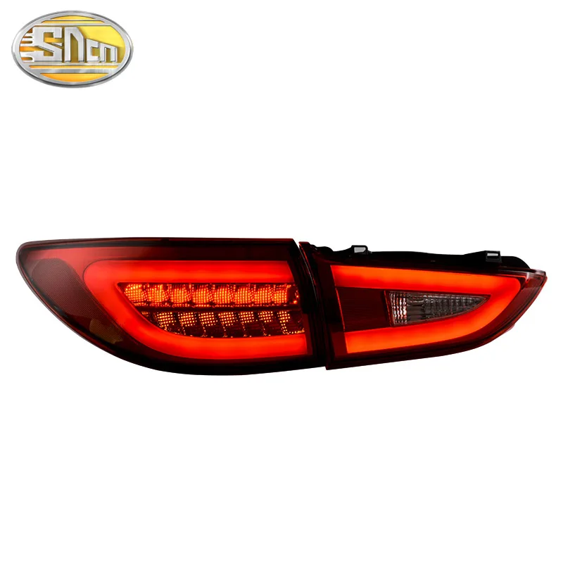 Rear Fog Lamp+ Brake Light+ Reverse Light+ Turn Signal Light Car LED Tail Light Taillight For Mazda 6 Atenza 2013