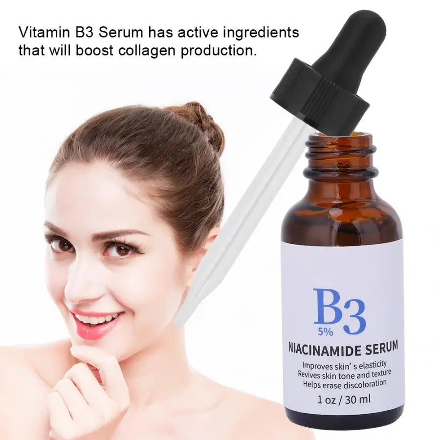 30 мл Niacinamide витамин B3 Сыворотка для лица увлажняющий, увлажнение кожи восстановление осветления
