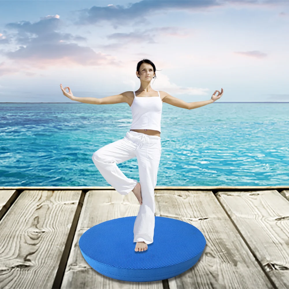 Накладки для балансировки нескользящий коврик для йоги Мягкая стабильность тренер баланс подходит для начинающих ядро обучения и