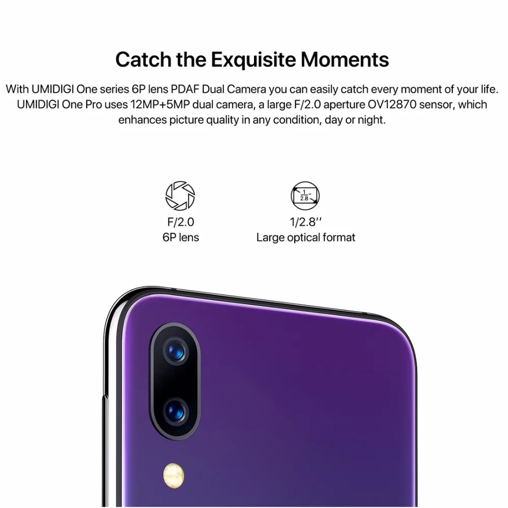 Мобильный телефон Umidigi ONE 5 9 дюйма 4 Гб 32 ПЗУ Восьмиядерный процессор Helio P23 Android 8 1 12