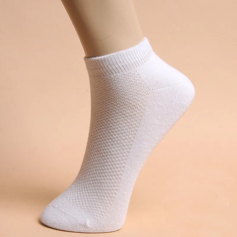 5 пар модные мужские хлопковые носки сплошной цвет летние носки для лодыжки Дышащие носки Горячий товар