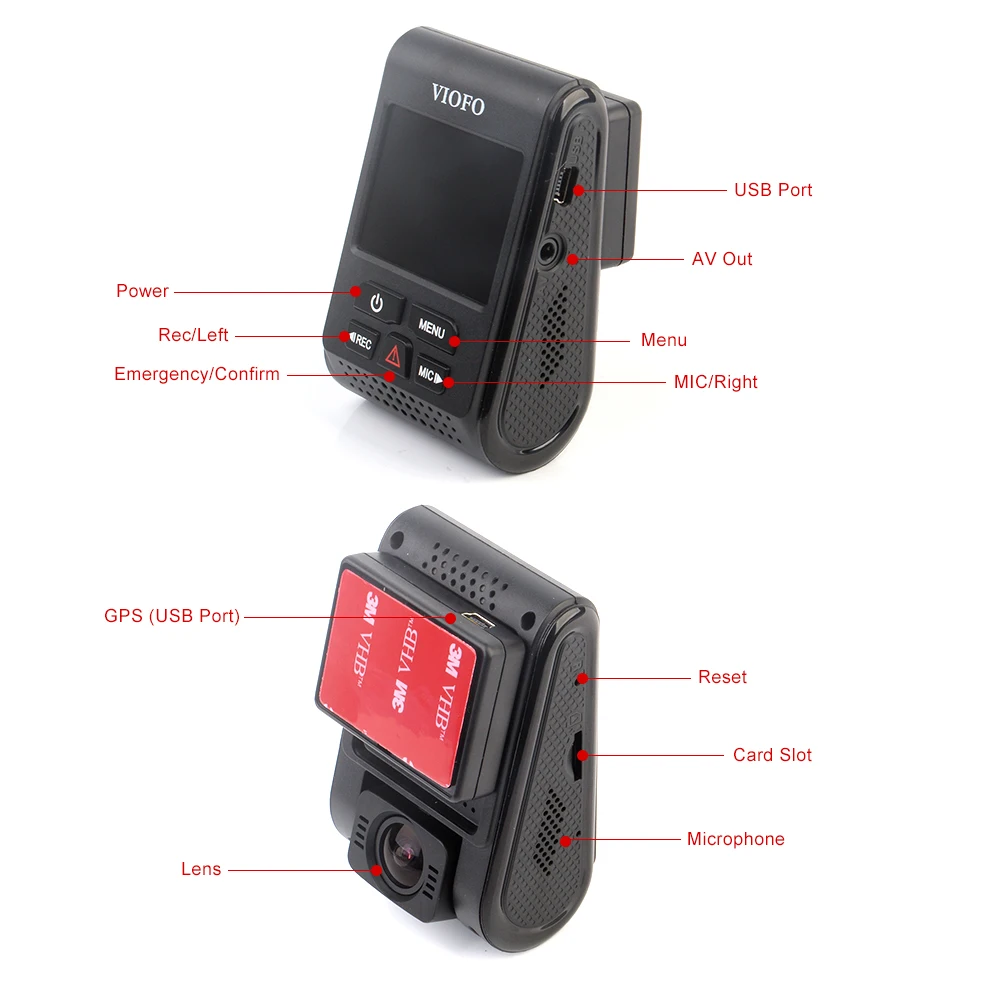 Viofo a119s Новатэк 96660 Видеорегистраторы для автомобилей GPS регистраторы автомобиля