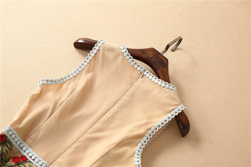 Truevoker летние дизайнерские вечерние платья женские высокое качество красочные Floarl Вышивка Обнаженная кружево до колена халат Femme Ete