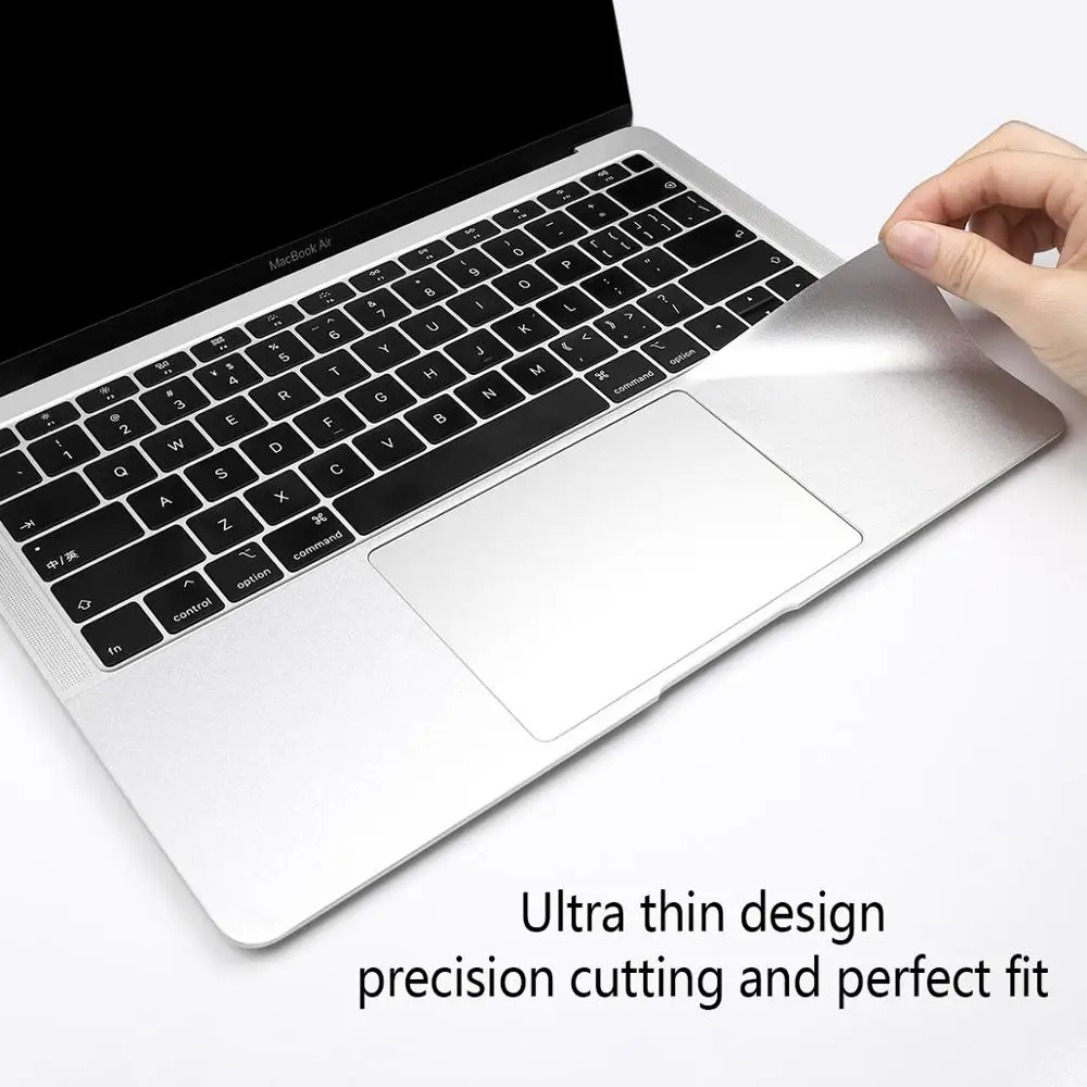 Batianda для нового MacBook Pro retina 13 15 Touch Bar Air 13,3 дюймов защита ладоней чехол с трекпадом Защитная Наклейка Серебро
