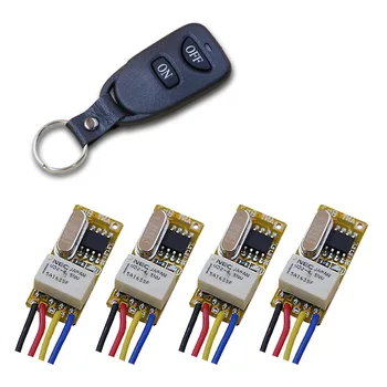 

Small Remote Relay Switch 3.6V 4.8V 5V 6V 9V 12V Wide Voltage Mini Receiver Transmitter Normally Open Close Wireless Switch New