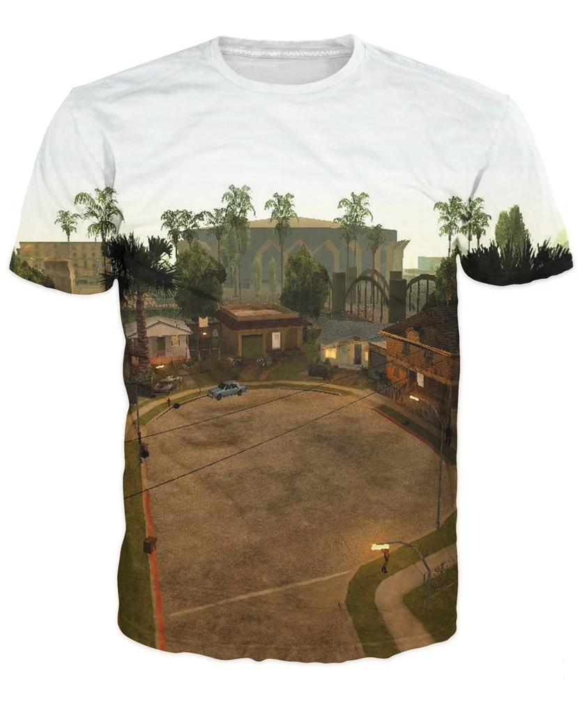 Футболка в стиле Grand Theft Auto Street яркая футболка Классическая модная одежда