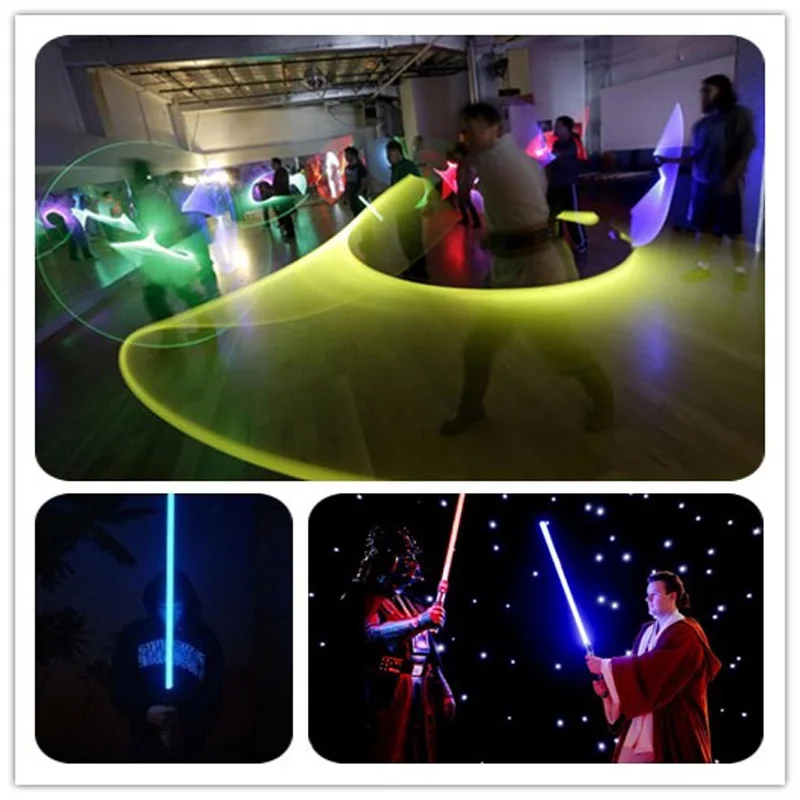 

66CM Long Star Wars Lightsaber Weapons Cosplay Sword with four luminous colors & Sounds PVC Action Figure Toys for kids Gift